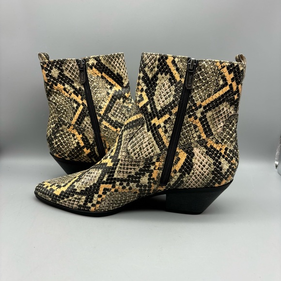 Circus By Sam Edelman Garth Ankle Booties Women’s‎ Size 7.5 M Snake Print - Picture 6 of 11